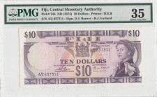 Fiji, 10 Dollars, 1974, VF, p74b
PMG 35, Queen Elizabeth II. Potrait
Estimate: USD 75 - 150