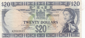 Fiji, 20 Dollars, 1974, VF(+), p75b
Queen Elizabeth II. Potrait
Estimate: USD 50 - 100