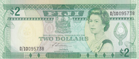 Fiji, 2 Dollars, 1988, UNC, p87a
Queen Elizabeth II. Potrait
Estimate: USD 20 - 40