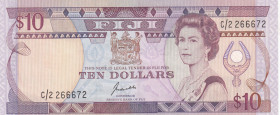 Fiji, 10 Dollars, 1992, AUNC, p94a
Queen Elizabeth II. Potrait, Reserve Bank of Fiji
Estimate: USD 20 - 40
