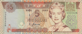 Fiji, 5 Dollars, 1998, UNC, p101a
Queen Elizabeth II. Potrait, Reserve Bank of Fiji
Estimate: USD 25 - 50