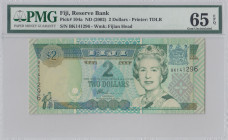 Fiji, 2 Dollars, 2002, UNC, p104a
PMG 65 EPQ, Queen Elizabeth II. Potrait
Estimate: USD 25 - 50