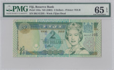 Fiji, 2 Dollars, 2002, UNC, p104a
PMG 65 EPQ, Queen Elizabeth II. Potrait
Estimate: USD 25 - 50