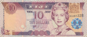 Fiji, 10 Dollars, 2002, UNC, p106a
Queen Elizabeth II. Potrait
Estimate: USD 20 - 40