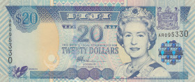 Fiji, 20 Dollars, 2002, UNC, p107a
Queen Elizabeth II. Potrait, Reserve Bank of Fiji
Estimate: USD 25 - 50