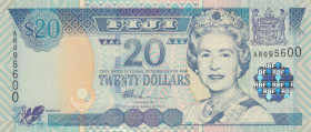 Fiji, 20 Dollars, 2002, UNC, p107a
Queen Elizabeth II. Potrait, Reserve Bank of Fiji
Estimate: USD 20 - 40