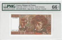 France, 10 Francs, 1976, UNC, p150c
PMG 66 EPQ
Estimate: USD 30 - 60