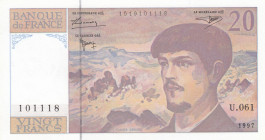 France, 20 Francs, 1997, UNC, p151i
Estimate: USD 20 - 40