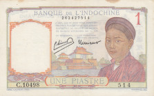 French Indo-China, 1 Piastre, 1949, AUNC, p54e
Stained
Estimate: USD 20 - 40