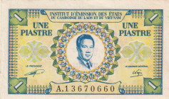 French Indo-China, 1 Piastre, 1953, XF, p104
Light stained
Estimate: USD 15 - 30