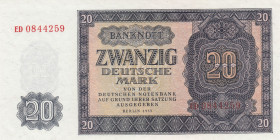 Germany - Democratic Republic, 20 Mark, 1955, UNC, p19
Light handling
Estimate: USD 20 - 40