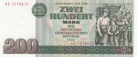 Germany - Democratic Republic, 200 Mark, 1985, UNC, p32
Estimate: USD 20 - 40