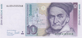 Germany - Federal Republic, 10 Deutsche Mark, 1993, UNC, p38c, ERROR
zehn deutsche mark' on the left
Estimate: USD 50 - 100