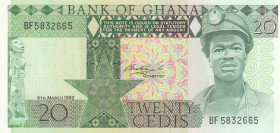 Ghana, 20 Cedis, 1982, UNC, p21c
Estimate: USD 20 - 40