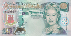 Gibraltar, 5 Pounds, 2000, UNC, p29
Queen Elizabeth II Portrait, Commemorative Banknote
Estimate: USD 25 - 50