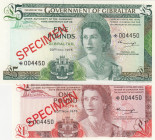 Gibraltar, 1-5 Pounds, 1978, UNC, p20-p21CS1, SPECIMEN
Collector Series, (Total 2 banknotes)
Estimate: USD 50 - 100
