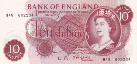 Great Britain, 10 Shillings, 1960/1970, UNC, p373a
Queen Elizabeth II portrait, Polymer banknote
Estimate: USD 50 - 100
