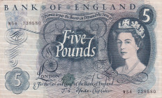 Great Britain, 5 Pounds, 1966, XF(-), p375b
Queen Elizabeth II. Potrait
Estimate: USD 25 - 50