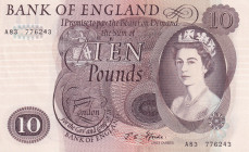 Great Britain, 10 Pounds, 1966/1970, UNC, p376b
Queen Elizabeth II. Potrait
Estimate: USD 100 - 200