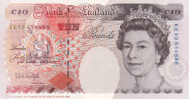 Great Britain, 10 Pounds, 1993, UNC, p386a
Queen Elizabeth II. Potrait
Estimate: USD 25 - 50