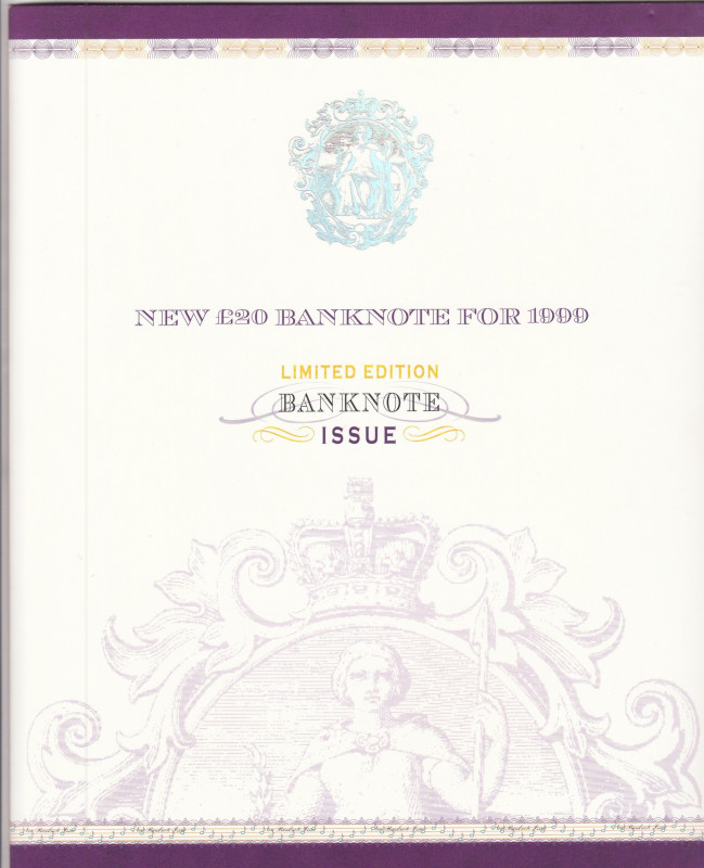 Great Britain, 20 Pounds, 1993/2006, UNC, p387b; p390a, FOLDER
(Total 2 banknot...