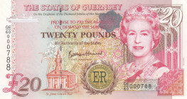 Guernsey, 20 Pounds, 2012, UNC, p61
Queen Elizabeth II Portrait, Commemorative Banknote
Estimate: USD 75 - 150