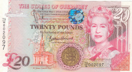 Guernsey, 20 Pounds, 2018, UNC, p63
Commemorative banknote, Queen Elizabeth II. Potrait
Estimate: USD 50 - 100