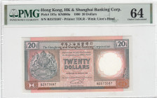 Hong Kong, 20 Dollars, 1990, UNC, p197a
PMG 64
Estimate: USD 30 - 60