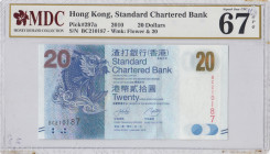 Hong Kong, 20 Dollars, 2010, UNC, p297a
MDC 67 GPQ, High Condition
Estimate: USD 20 - 40