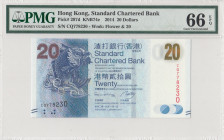 Hong Kong, 20 Dollars, 2014, UNC, p297d
PMG 66 EPQ
Estimate: USD 25 - 50