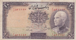 Iran, 10 Rials, 1938, FINE(+), p33Aa
There are stains and split
Estimate: USD 25 - 50