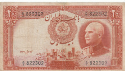 Iran, 20 Rials, 1938, FINE, p34Aa
repaired, There are stains and split
Estimate: USD 30 - 60