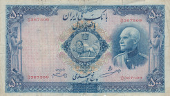 Iran, 500 Rials, 1938, FINE, p37a
There are rips and tape
Estimate: USD 50 - 100