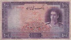 Iran, 100 Rials, 1944, FINE, p44
repaired, Bank Melli Iran
Estimate: USD 30 - 60