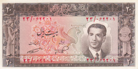 Iran, 20 Rials, 1953, UNC(-), p60
Estimate: USD 30 - 60