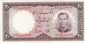 Iran, 20 Rials, 1958, UNC, p69
Light handling
Estimate: USD 20 - 40