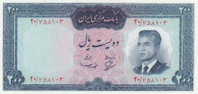 Iran, 200 Rials, 1965, UNC, p81
Estimate: USD 75 - 150