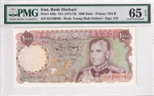 Iran, 1.000 Rials, 1974/1979, UNC, p105b
PMG 65 EPQ
Estimate: USD 60 - 120