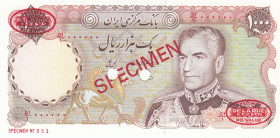 Iran, 1.000 Rials, 1974/1979, UNC, p105s, SPECIMEN
Estimate: USD 200 - 400