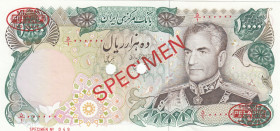Iran, 10.000 Rials, 1974/1979, UNC, p107s, SPECIMEN
Light handling
Estimate: USD 300 - 600
