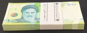Iran, 10.000 Rials, 2021/2022, UNC, p161, BUNDLE
(Total 100 Banknotes), Central Bank of The Islamic Republic of Iran 
Estimate: USD 50 - 100