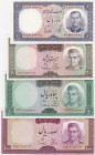 Iran, 10-20-50-100 Rials, 1958/1971, UNC, p68; p84; p85a; p86a, (Total 4 banknotes)
Bank Markazi Iran
Estimate: USD 30 - 60