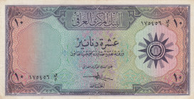 Iraq, 10 Dinars, 1959, VF, p55b
Split and stains.
Estimate: USD 20 - 40