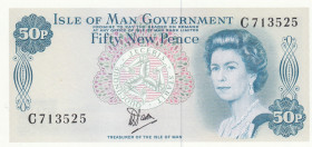 Isle of Man, 50 New Pence, 1979, UNC, p33a
Queen Elizabeth II. Potrait
Estimate: USD 20 - 40