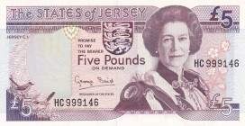 Jersey, 5 Pounds, 1993, UNC, p21a
Queen Elizabeth II. Potrait
Estimate: USD 25 - 50