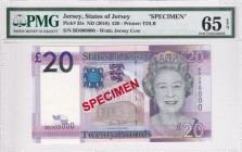 Jersey, 20 Pounds, 2010, UNC, p35s, SPECIMEN
PMG 65 EPQ, Queen Elizabeth II. Potrait
Estimate: USD 50 - 100