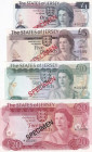 Jersey, 1-5-10-20 Pounds, 1978, UNC, p11-14CS1, SPECIMEN
(Total 4 banknotes), Collector Series, COA (Certificate of Authenticity) 002290
Estimate: U...