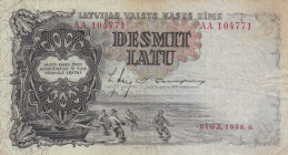 Latvia, 10 Latu, 1938, VF, p29b
Stained
Estimate: USD 20 - 40