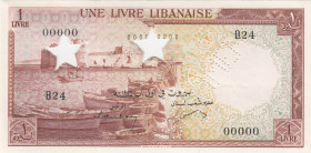 Lebanon, 1 Livre, 1952, UNC, p55s, SPECIMEN
Banque de Syrie et du Liban
Estimate: USD 30 - 60