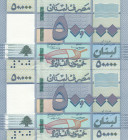 Lebanon, 50.000 Livres, 2019, UNC, p94d, (Total 2 consecutive banknotes)
Estimate: USD 15 - 30